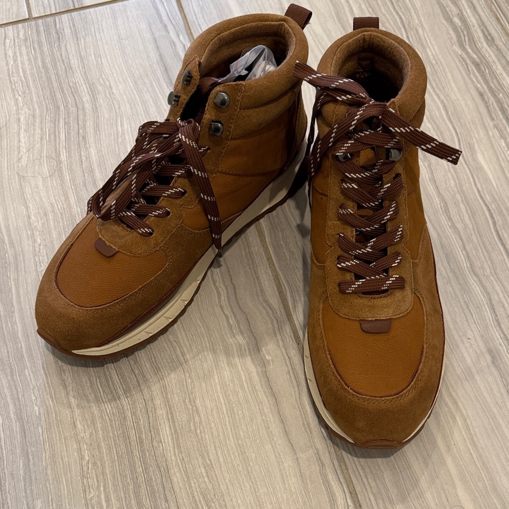 Madewell Brown Lace Up Boots